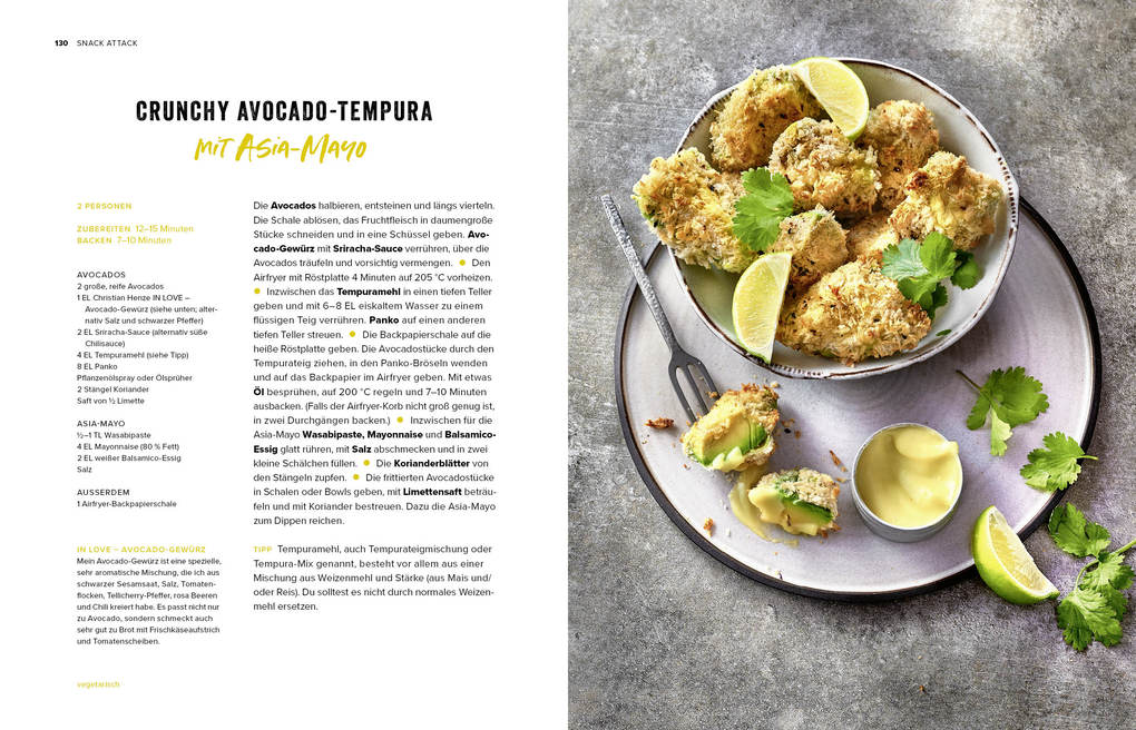 Rezeptbeispiel aus dem Airfryer-Blitzrezepte Kochbuch von Christian Henze