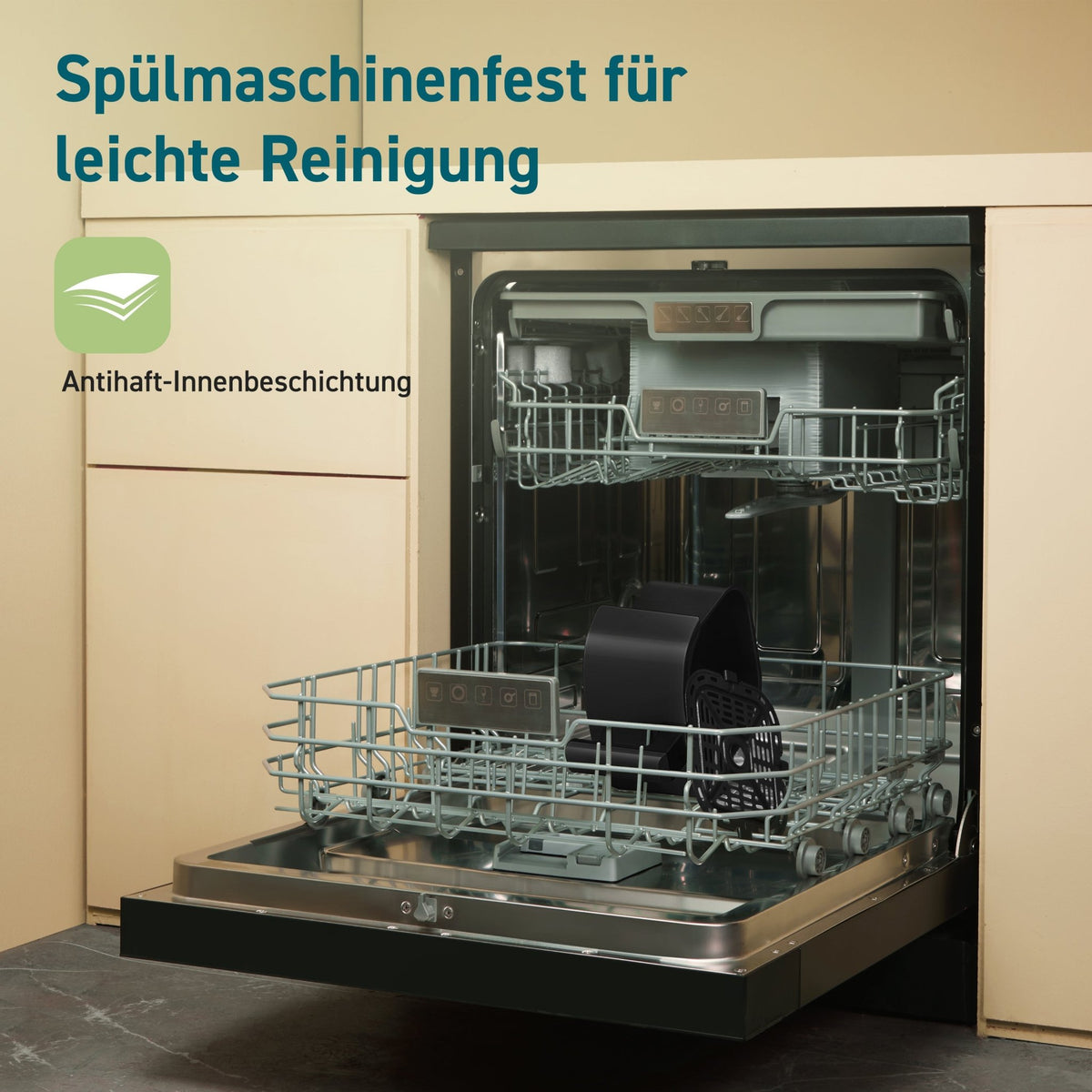 Spülmaschinengeeigneter Korb der COSORI Mini Heißluftfritteuse