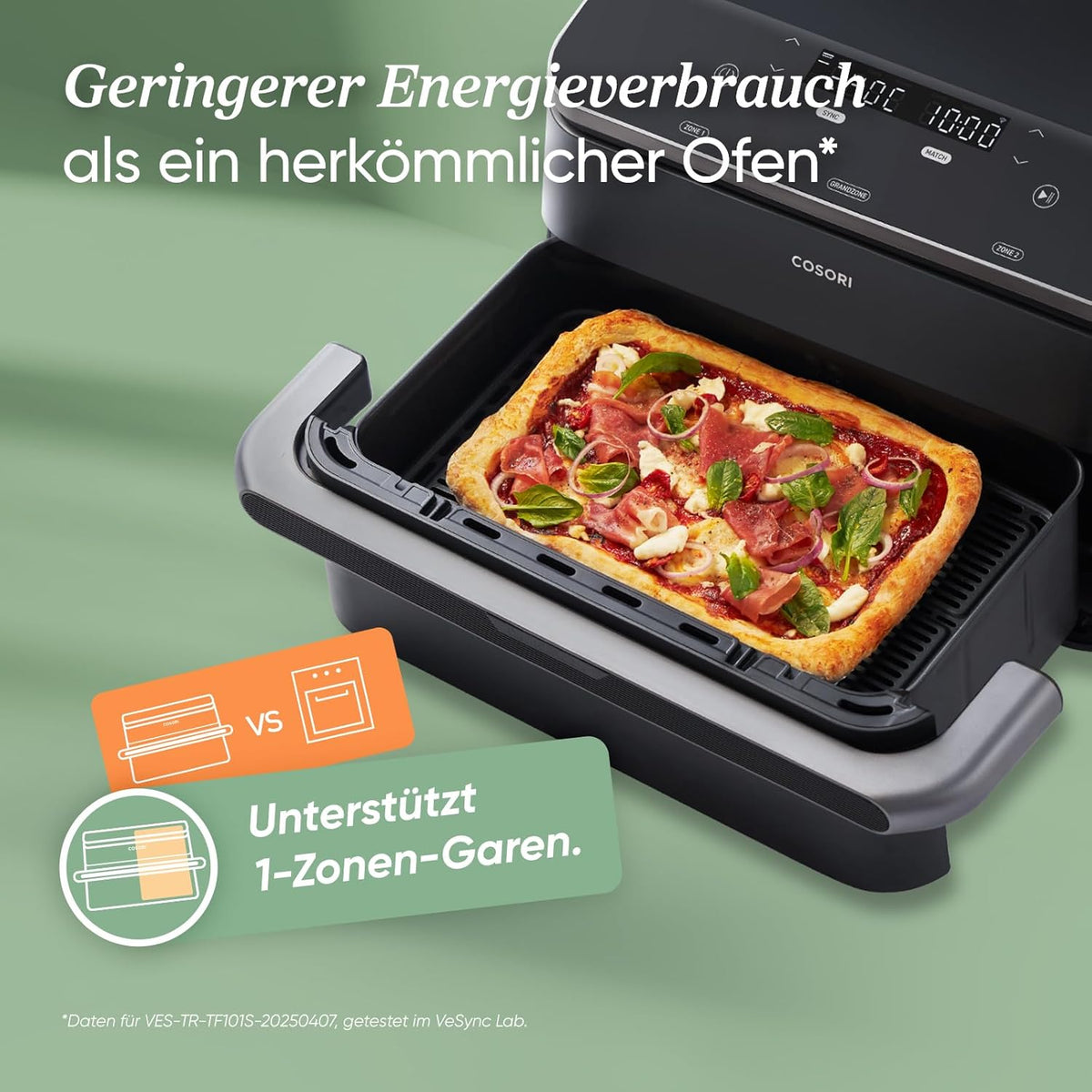 Energieeffizientes Kochen mit der COSORI Twinfry Heißluftfritteuse im Vergleich zu herkömmlichen Öfen