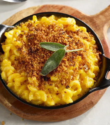 Cremige Mac & Cheese mit geröstetem Butternut-Kürbis - cusori.com