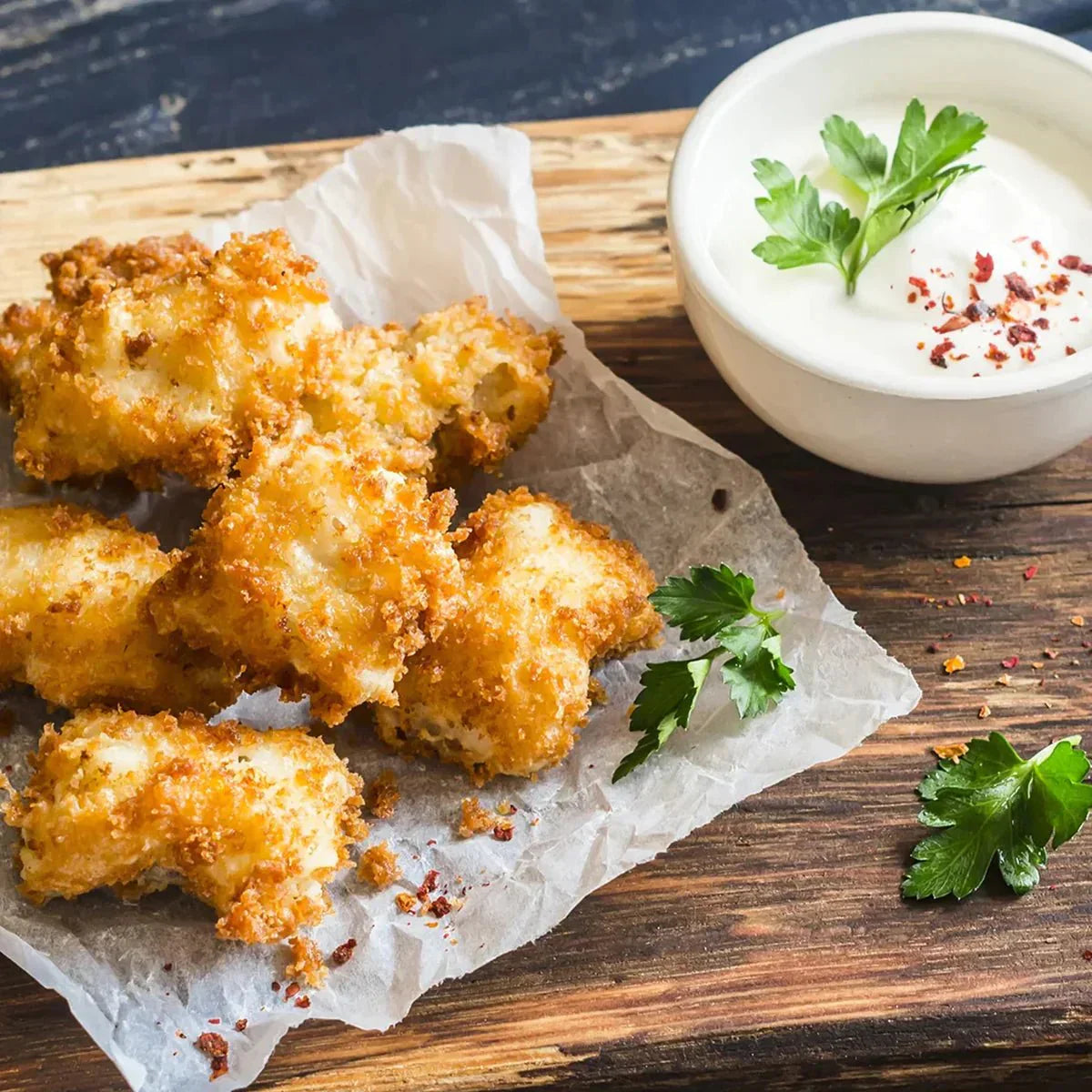 Knusprige 'Gebratene' Fischnuggets - cusori.com