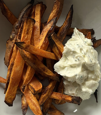 Knusprige Süßkartoffel-Pommes - cusori.com