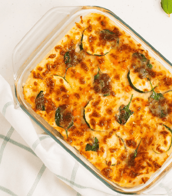 Lasagne aus dem Air Fryer mit verstecktem Gemüse - cusori.com