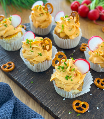 Laugen Cupcakes Obazda Style - cusori.com