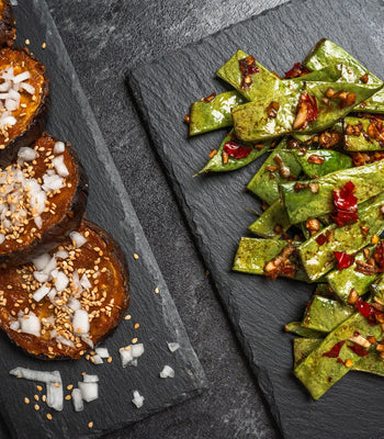 Miso Auberginen und Asiatische Grüne Bohnen - cusori.com