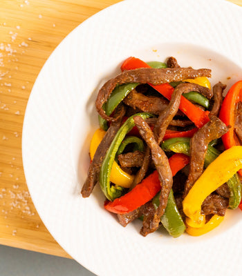 Rindfleischstreifen mit Paprika und Wildreis - cusori.com