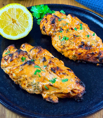 Saftiges Hähnchen mit Zitronen Koriander Marinade - cusori.com