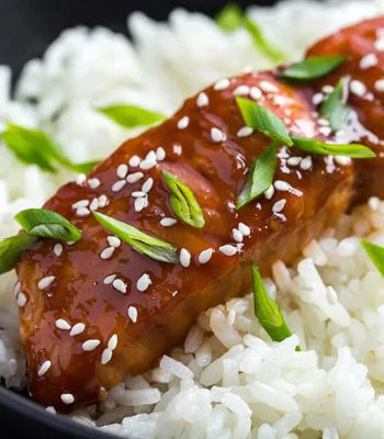 Teriyaki-glasiertes Lachsfilet - cusori.com