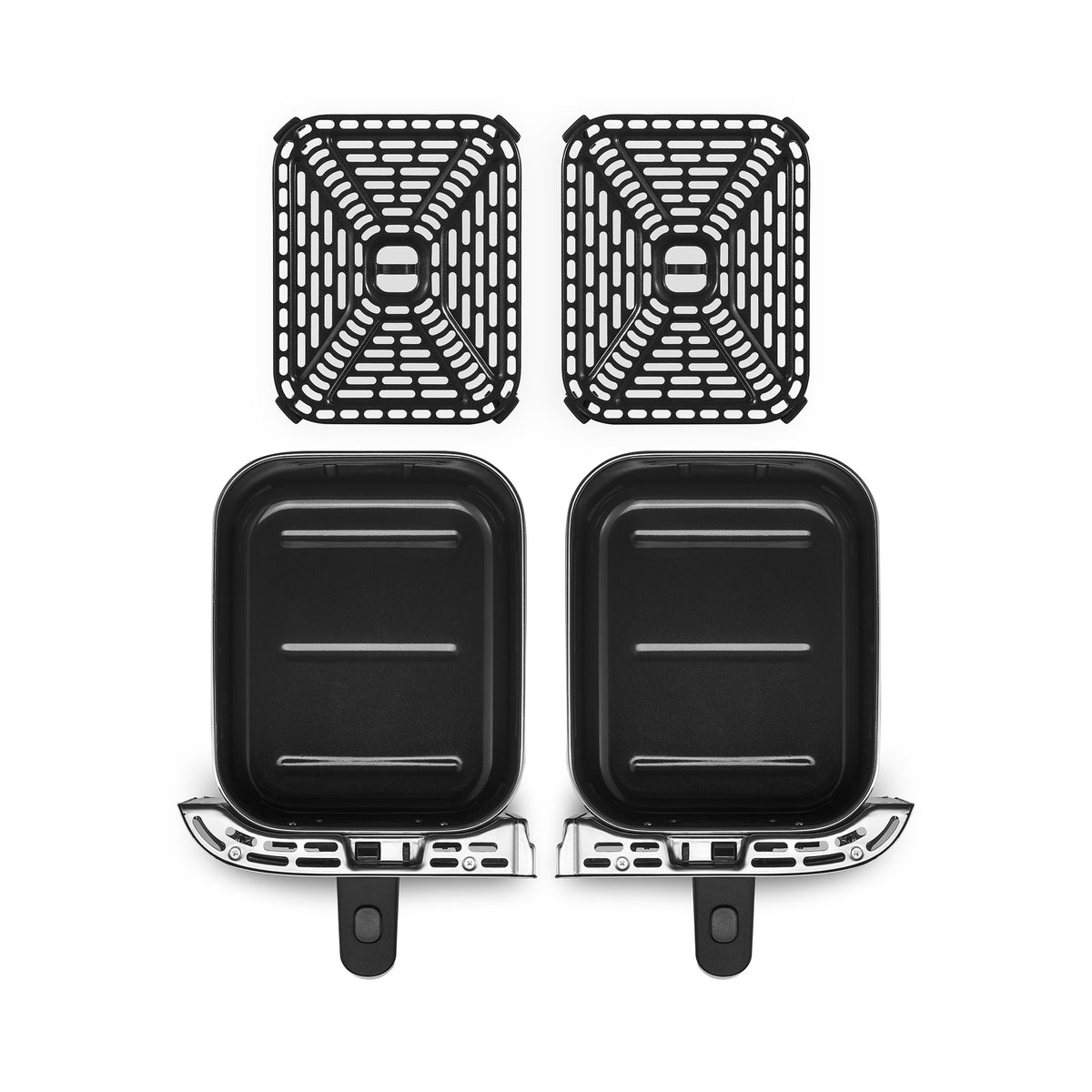 COSORI ICONIC™ Dual – zwei separate Knusperbleche für unabhängige Garzonen