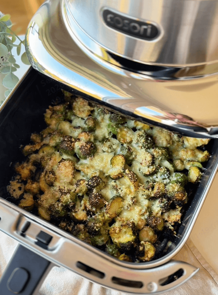 Knuspriger Rosenkohl mit Parmesan