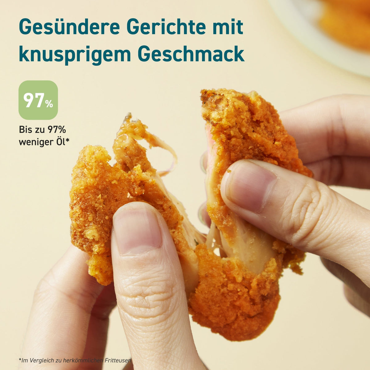 Knusprige Ergebnisse mit wenig Öl in der COSORI Mini Heißluftfritteuse