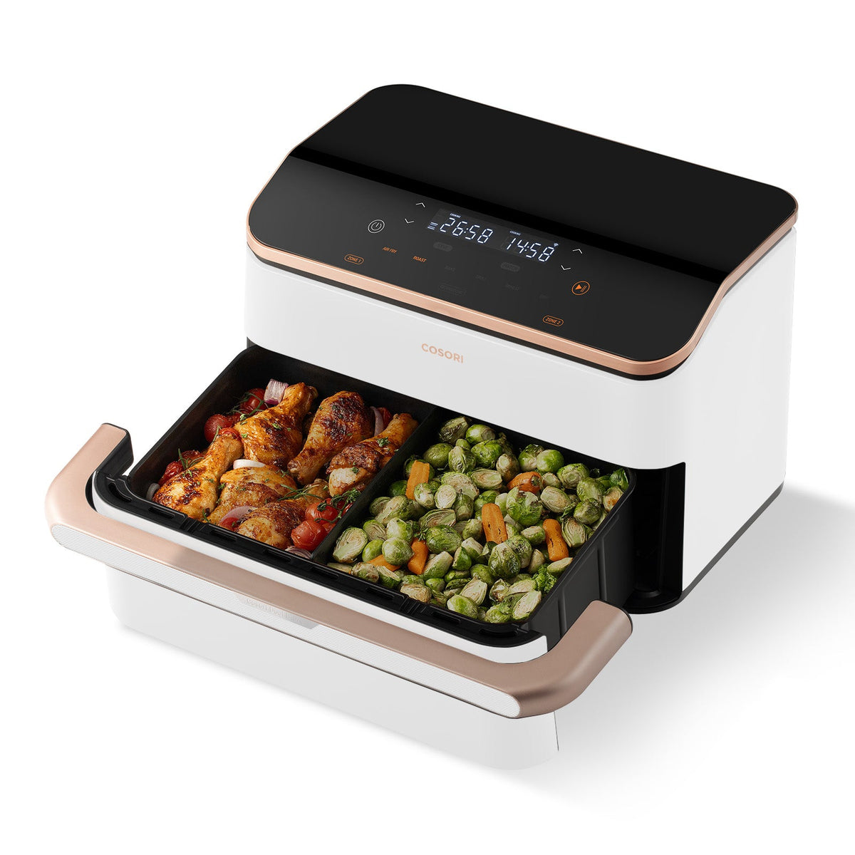 COSORI Dual Blaze Twinfry™ 10 - Litre Heißluftfritteuse - Gold - cusori.com