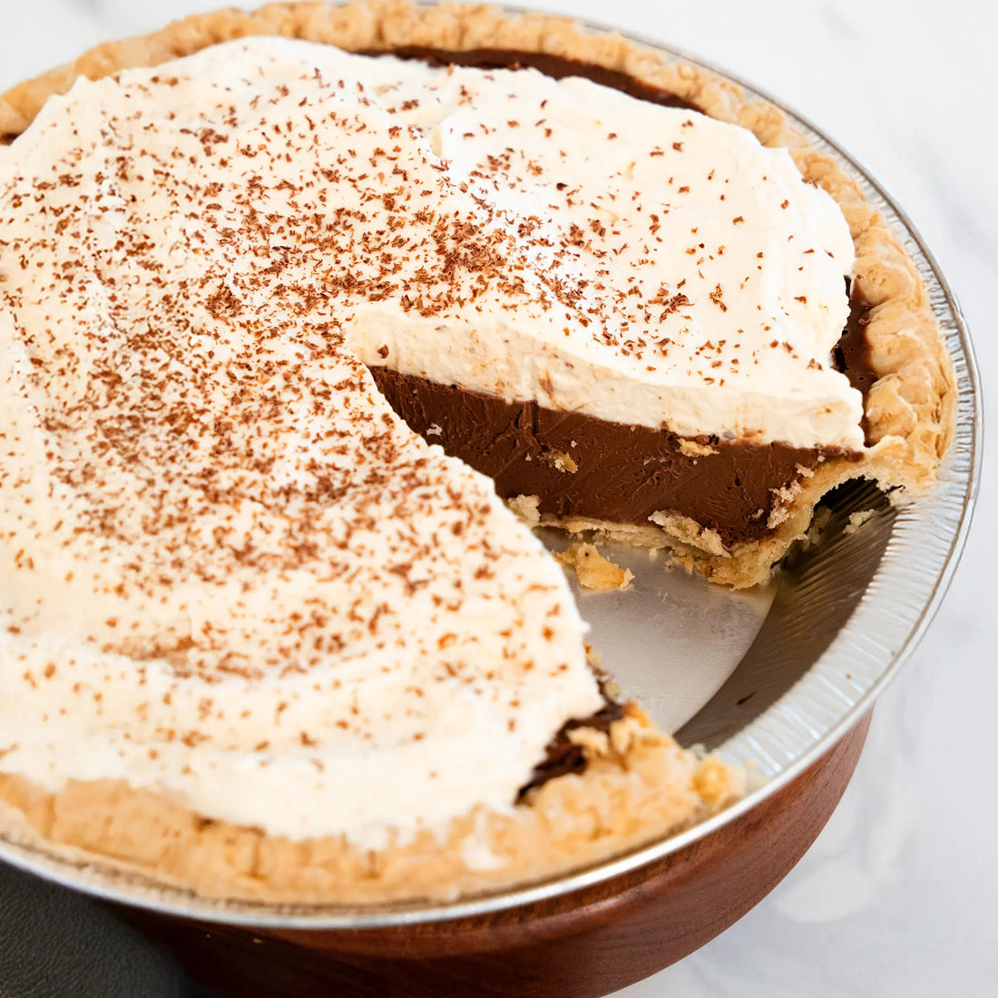 Schokoladen-Pot-de-Crème-Tarte (Chocolate Pot de Crème Pie)