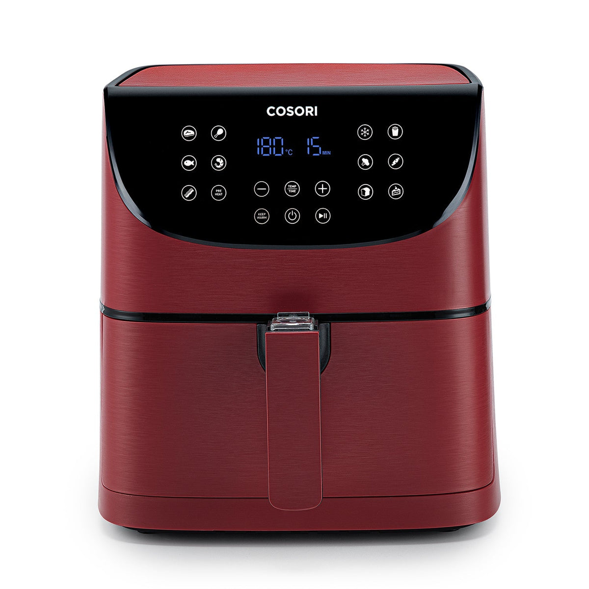 COSORI 5,5-Liter Heißluftfritteuse in Rot mit digitalem Display
